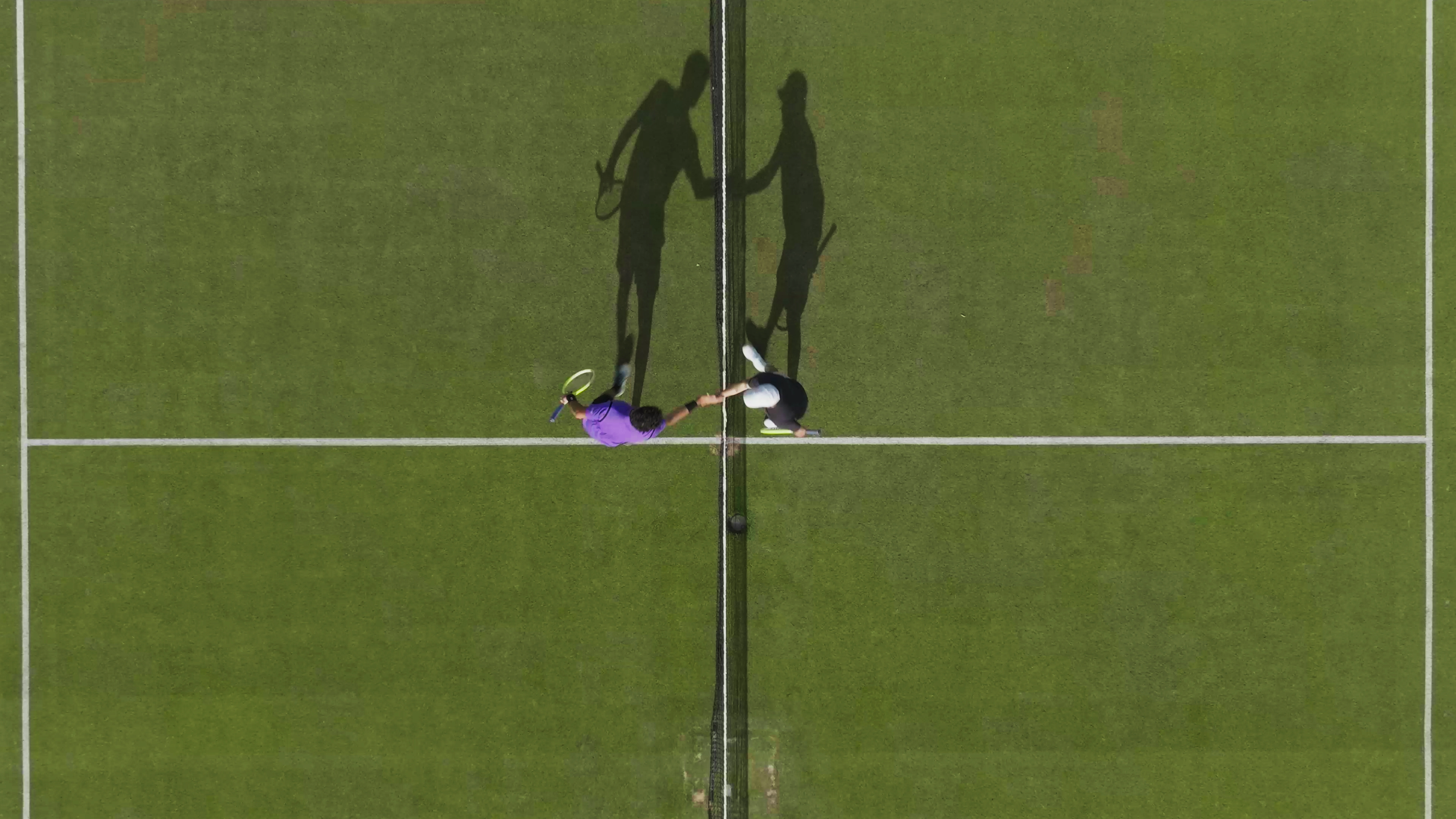 Aerial tennis court — Shaping the Game documentary series for PIF